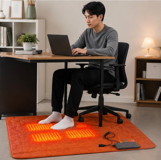 Outdoor Heated Sleeping Mat - USB Powered Camping Heating Pad with Adjustable Temperature and Multiple Heating Zones