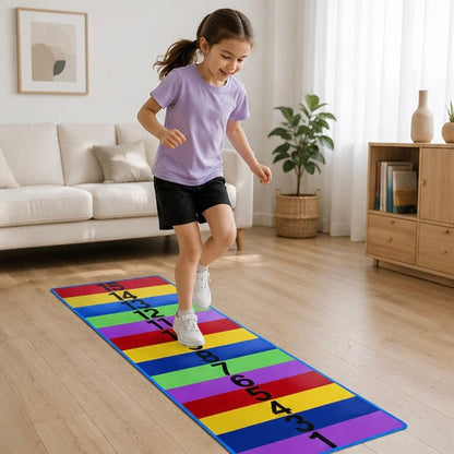 Sensory Bounce Training Carpet - Indoor Outdoor Touch Activity Game for Kids Coordination, Exercise and Growth Development