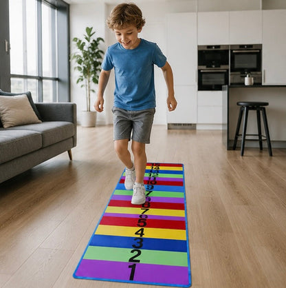 Sensory Bounce Training Carpet - Indoor Outdoor Touch Activity Game for Kids Coordination, Exercise and Growth Development