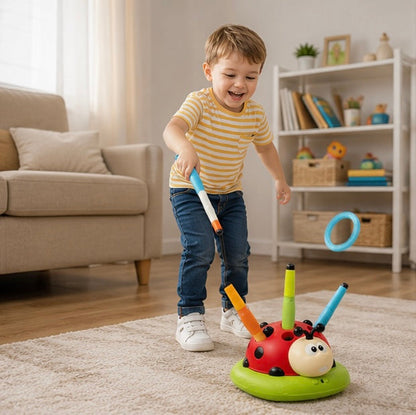Musical Jump Toss Toy - 3-in-1 Interactive Outdoor Sports Game with Skipping Rope Features and Educational Play Benefits