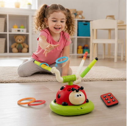 Musical Jump Toss Toy - 3-in-1 Interactive Outdoor Sports Game with Skipping Rope Features and Educational Play Benefits