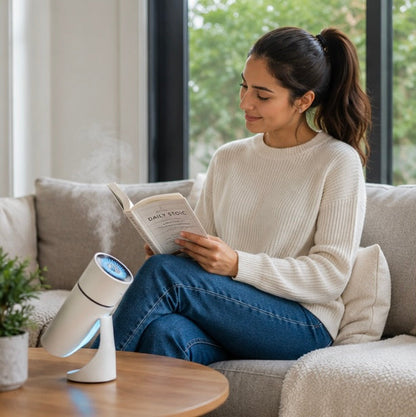 Wireless USB Air Humidifier - Rechargeable Aromatherapy Diffuser with Ultrasonic Cool Mist for Bedrooms, Offices and Relaxation