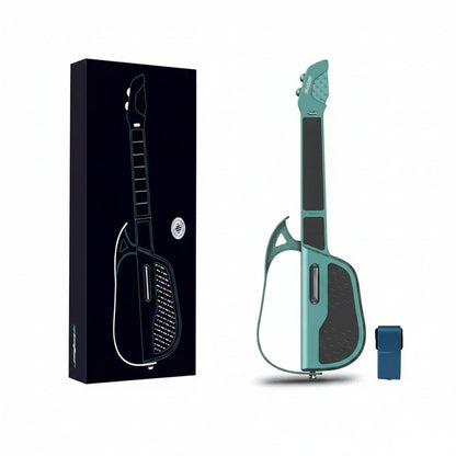 Foldable Stringless Electric Guitar - Portable Auto Chord Musical Instrument for Beginners, Students and Creative Practice
