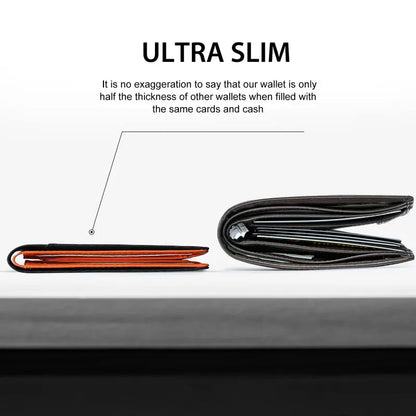 Rfid Blocking Leather & Carbon Fiber Credit Card Holder
