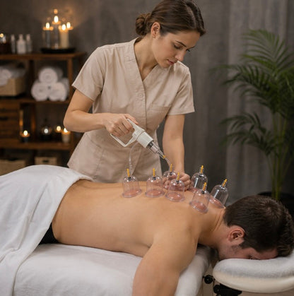 Professional Vacuum Cupping Therapy Set – 32 Piece Body Massage Suction Cups with Hand Pump for Deep Tissue Relaxation