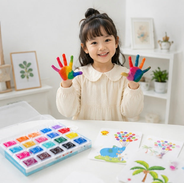 DIY Finger Painting Art Set - Creative Montessori Drawing Toys for Kids Learning and Artistic Development