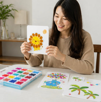 DIY Finger Painting Art Set - Creative Montessori Drawing Toys for Kids Learning and Artistic Development