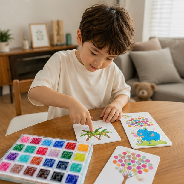 DIY Finger Painting Art Set - Creative Montessori Drawing Toys for Kids Learning and Artistic Development