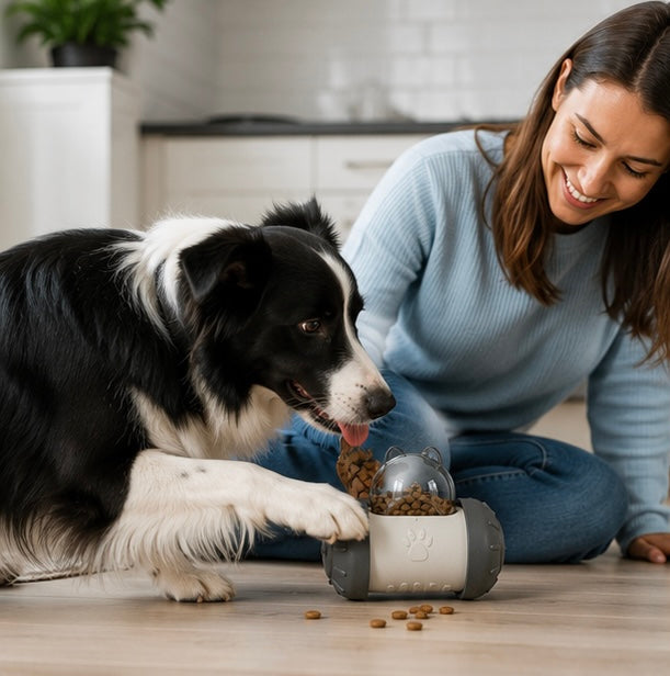 Treat Dispensing Dog Puzzle Toy - Interactive Food Reward Ball for Dogs and Cats, Boredom Relief and Enrichment Play