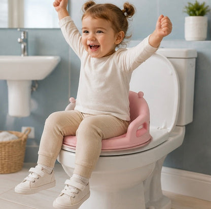 Portable Toddler Toilet Seat - Crown Design Potty Training Cushion for Safe Travel and Comfortable Toilet Learning