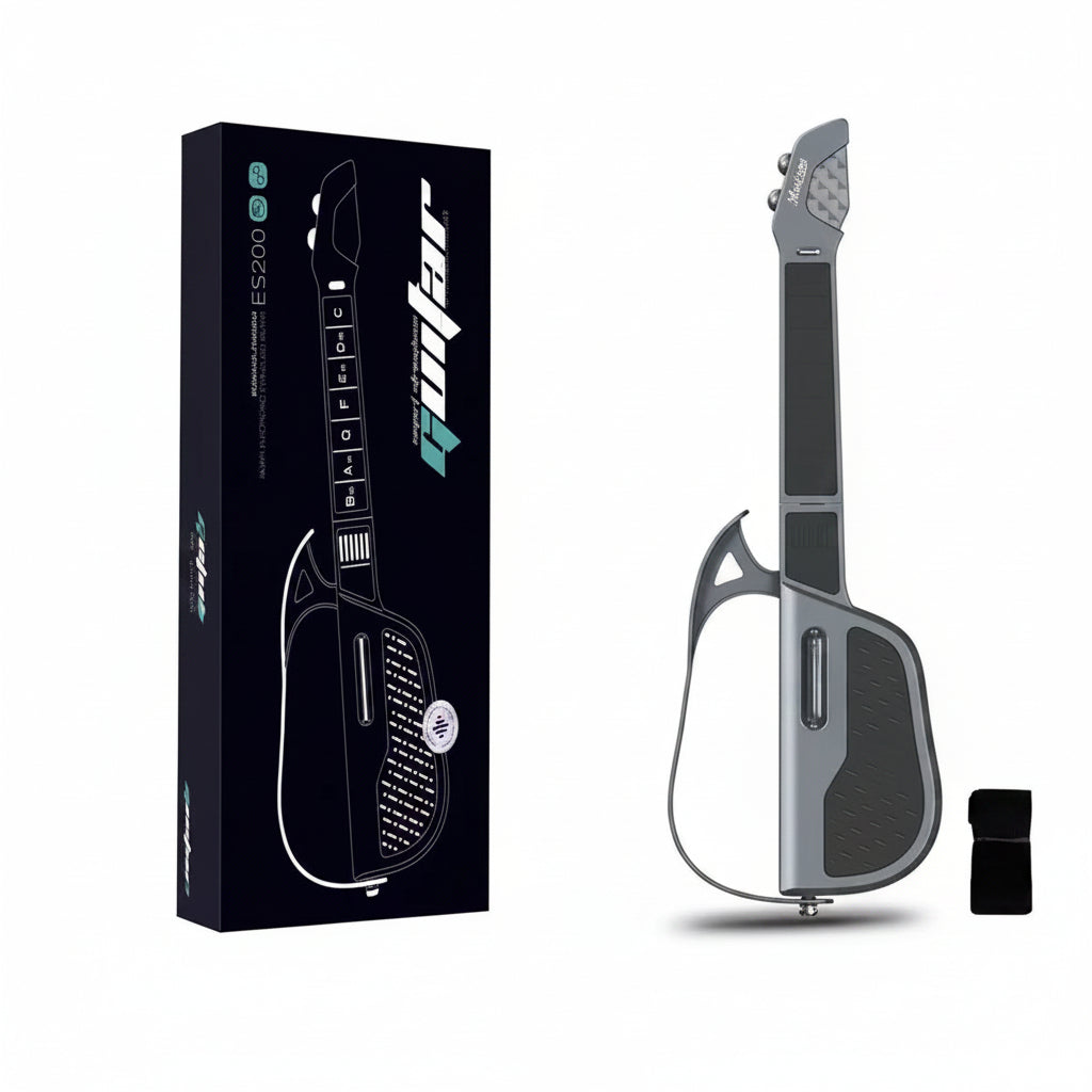 Foldable Stringless Electric Guitar - Portable Auto Chord Musical Instrument for Beginners, Students and Creative Practice