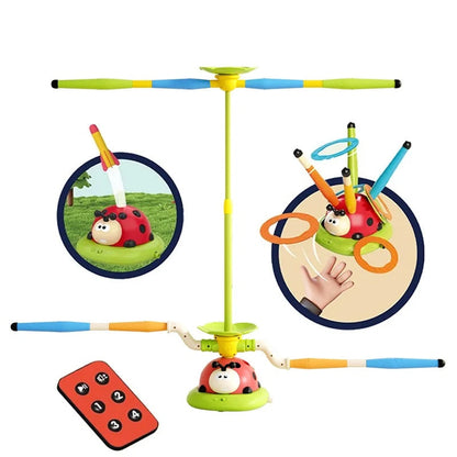 Musical Jump Toss Toy - 3-in-1 Interactive Outdoor Sports Game with Skipping Rope Features and Educational Play Benefits