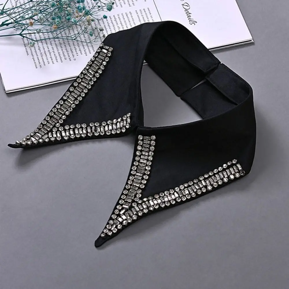 Removable Pearl Fake Collar - Elegant Detachable Shirt Collar Accessory for Fashion Layering and Style Enhancement