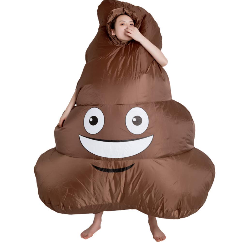 Inflatable Poop Costume - Funny Novelty Party Outfit for Pranks, Halloween Events and Entertaining Cosplay Fun