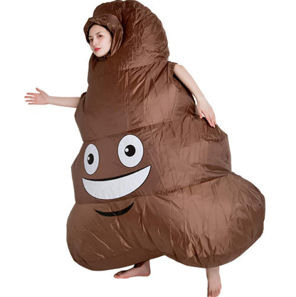 Inflatable Poop Costume - Funny Novelty Party Outfit for Pranks, Halloween Events and Entertaining Cosplay Fun