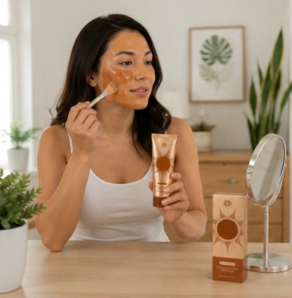 Brightening Peel Off Face Mask - Anti-Blemish Spot Lightening Treatment for Deep Pore Cleansing and Skin Renewal
