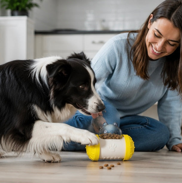 Treat Dispensing Dog Puzzle Toy - Interactive Food Reward Ball for Dogs and Cats, Boredom Relief and Enrichment Play