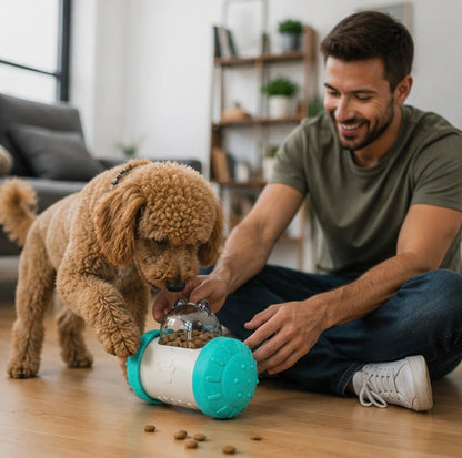 Treat Dispensing Dog Puzzle Toy - Interactive Food Reward Ball for Dogs and Cats, Boredom Relief and Enrichment Play