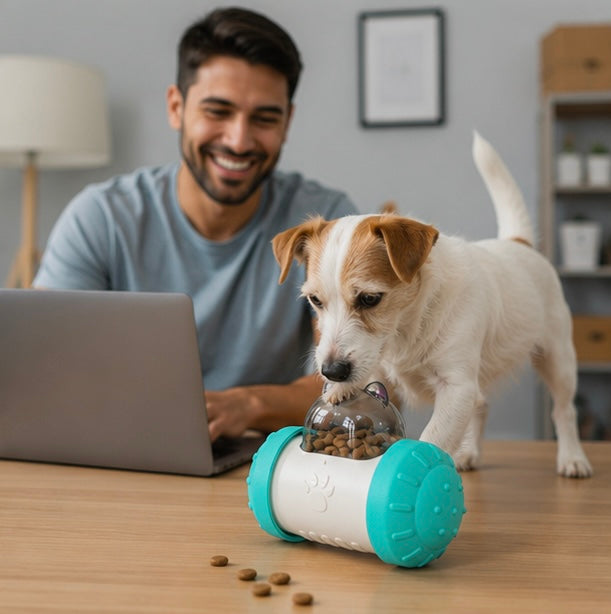 Treat Dispensing Dog Puzzle Toy - Interactive Food Reward Ball for Dogs and Cats, Boredom Relief and Enrichment Play