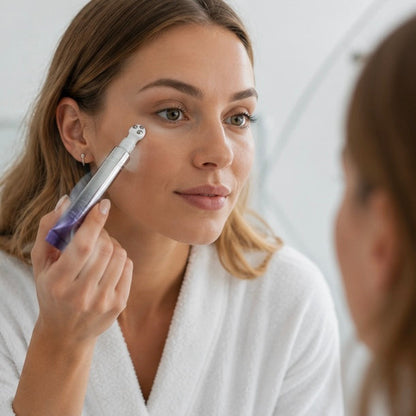 Anti Wrinkle Eye Cream Roller - Hyaluronic Acid Eye Treatment for Dark Circles, Puffiness Reduction and Anti Aging Care