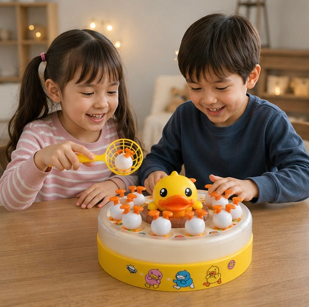 Bounce and Catch Duck Game - Interactive Family Party Toy for Hand Eye Coordination and Active Play