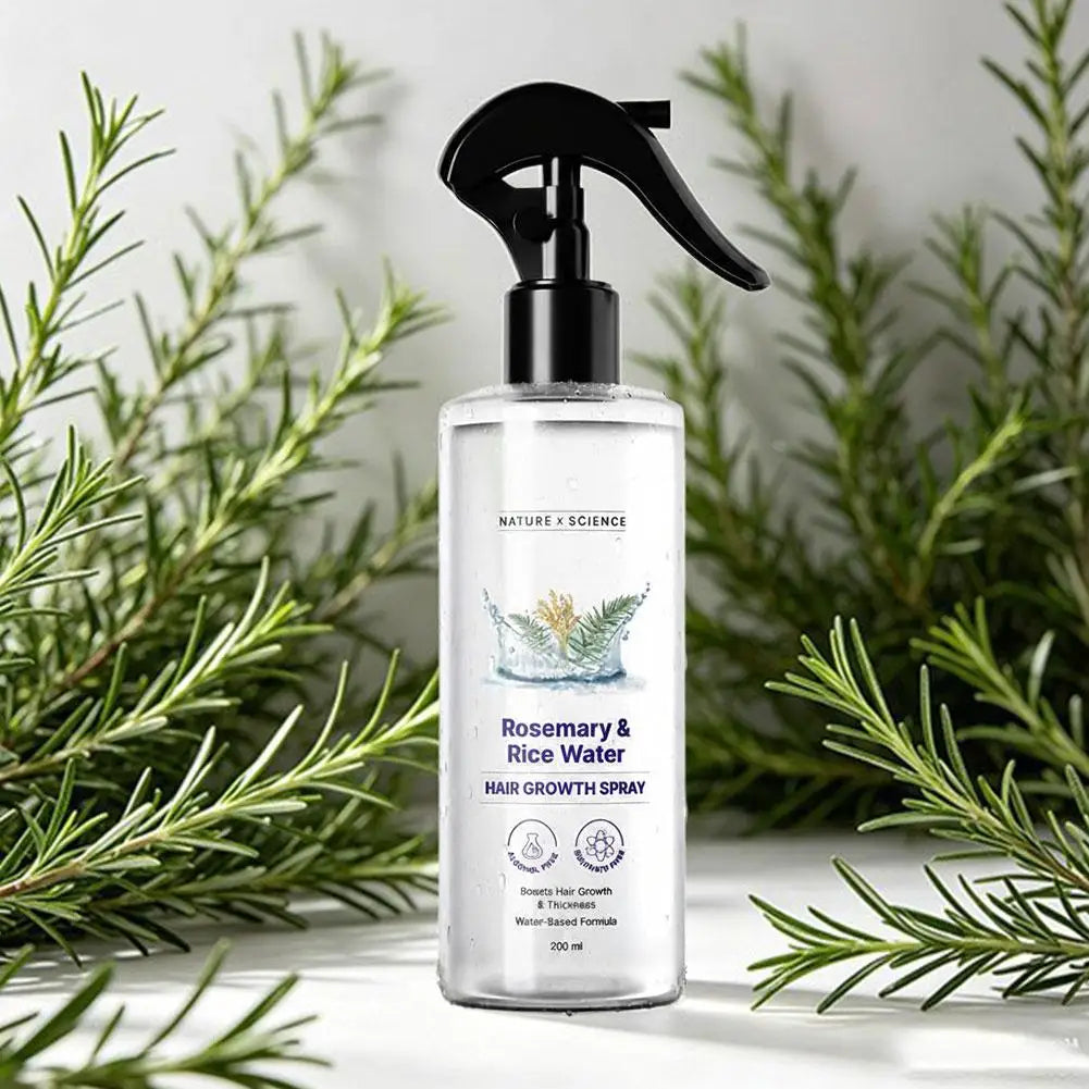 Rosemary & Rice Water Hair Growth Spray | 100% Natural Hair Growth Spray