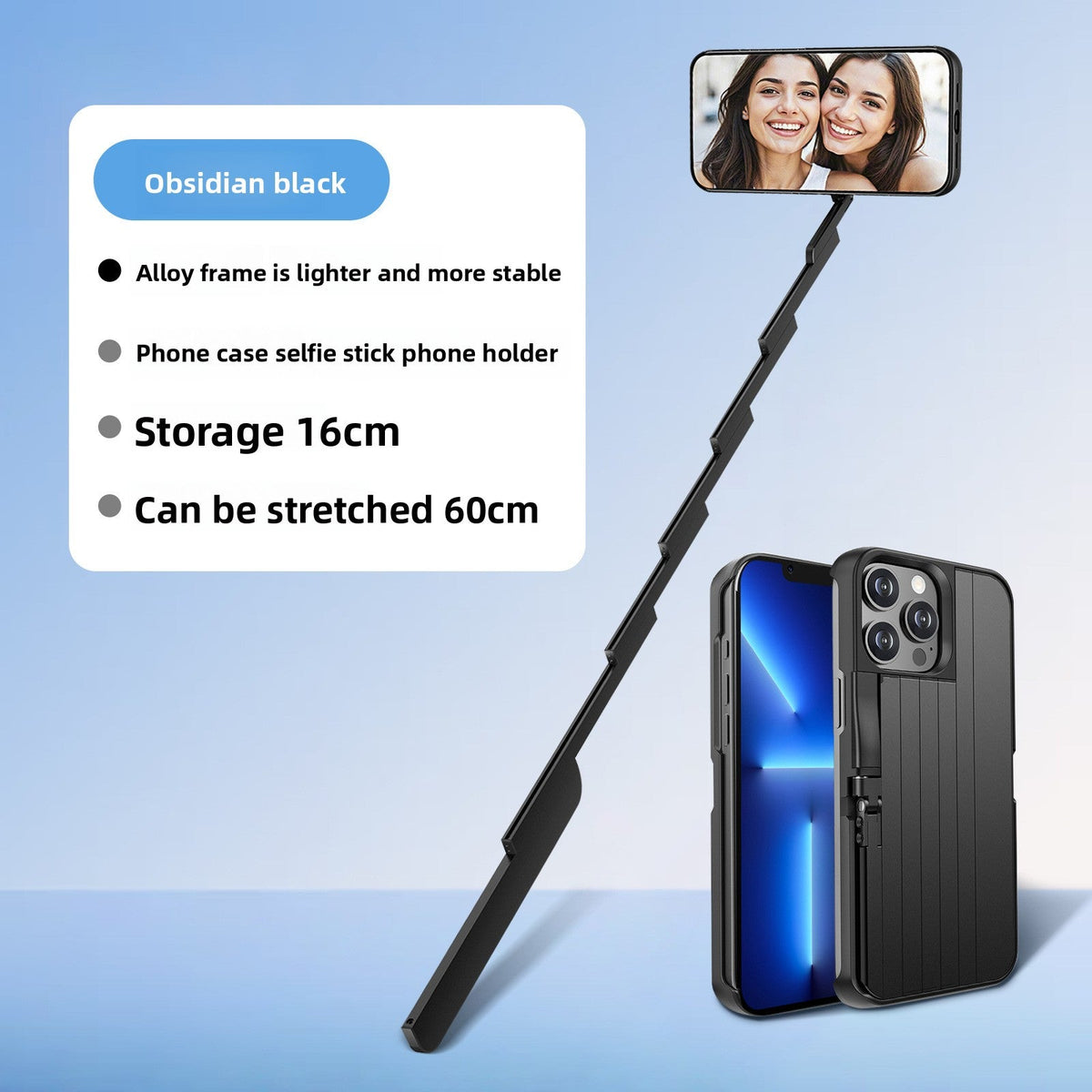 Bluetooth Selfie Stick Phone Case