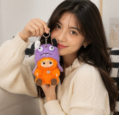 Wakuku Plush Doll Keychain - Kawaii Vinyl Toy Backpack Pendant Accessory for Collectors, Gifts and Cute Everyday Decoration