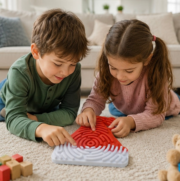 Kids Montessori Sensory Activity Board – Social Emotional Learning Toy for Fine Motor Skills, Travel and Early Education
