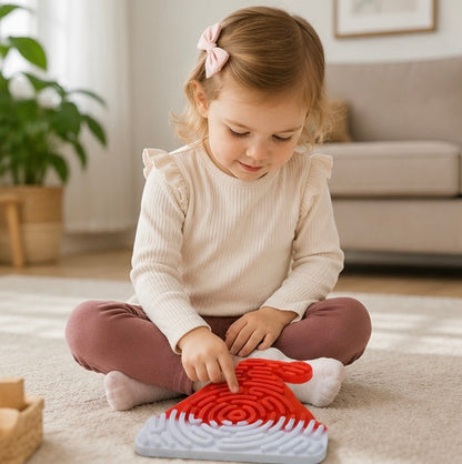 Kids Montessori Sensory Activity Board – Social Emotional Learning Toy for Fine Motor Skills, Travel and Early Education