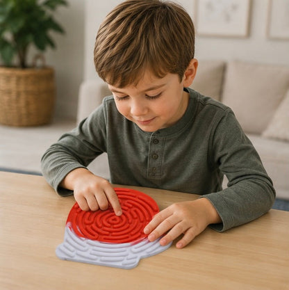 Kids Montessori Sensory Activity Board – Social Emotional Learning Toy for Fine Motor Skills, Travel and Early Education