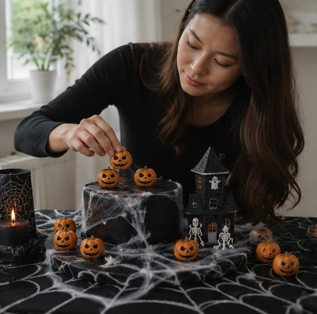 Mini Resin Pumpkin Decorations - Halloween Craft Accessories for DIY Projects, Home Decor and Party Displays