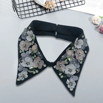 Removable Pearl Fake Collar - Elegant Detachable Shirt Collar Accessory for Fashion Layering and Style Enhancement