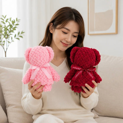 Cute Bear Plush Towel Set - Soft Cartoon Souvenir Gift Towels for Weddings, Birthdays, Party Favors and Kids Gifts