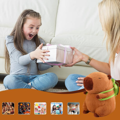 Giant Capybara Plush Doll-Soft Cartoon Stuffed Animal Toy for Kids Bedroom Decor and Memorable Birthday Gifts