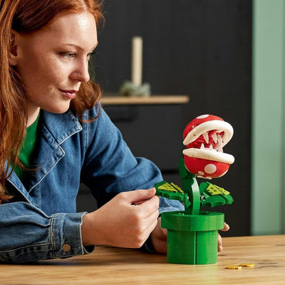 Flame Flower Building Block Model - Creative Assembly Toy for Kids Collectors and Decorative Display Enthusiasts