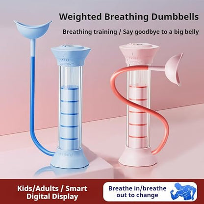 Adjustable Breathing Trainer – Diaphragm Resistance Exerciser for Lung Capacity, Core Strength, Respiratory Fitness and Facial Muscle Training
