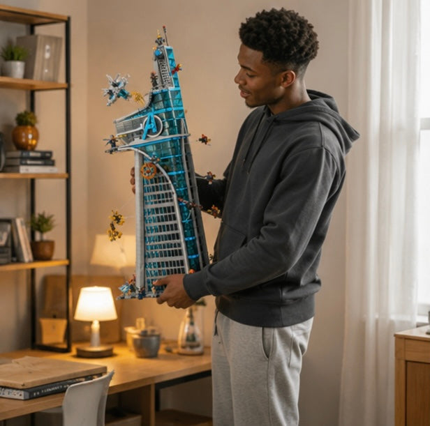 Hero Tower Building Blocks Set-5201 Piece Collectible Construction Model for Creative Building Home Decor and Display