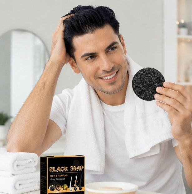Polygonum Hair Care Soap Set-Nourishing Anti Dandruff Shampoo Bar for Healthy Scalp Hair Repair and Dark Hair Support