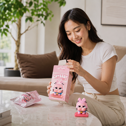 Crybaby Love Series Blind Box-Trendy Collectible Designer Toy for Valentine Gifts Surprise Unboxing and Display Decor