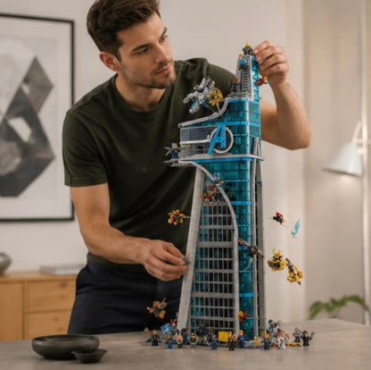 Hero Tower Building Blocks Set-5201 Piece Collectible Construction Model for Creative Building Home Decor and Display