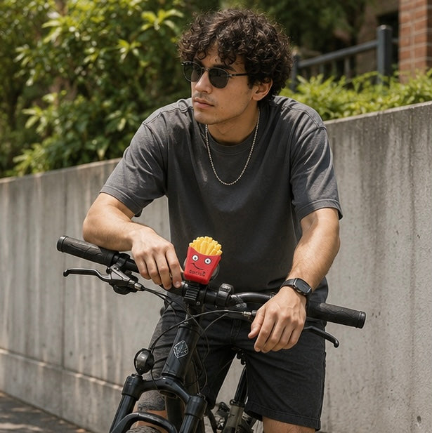 Cartoon Bicycle Bell – Loud Kids Bike Bell with Fun Hamburger Design for Scooters and Children's Bicycles