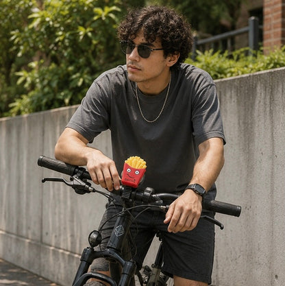 Cartoon Bicycle Bell – Loud Kids Bike Bell with Fun Hamburger Design for Scooters and Children's Bicycles