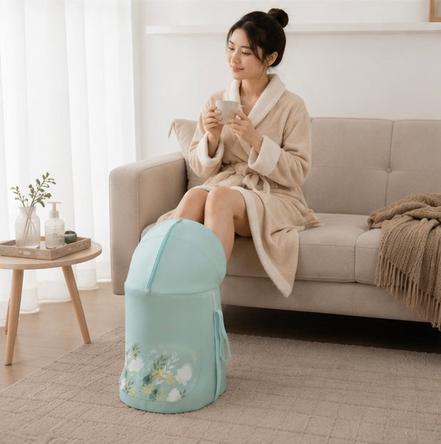Portable Foot Soaking Basin - Foldable Calf Insulation Bath Bucket for Home Spa and Relaxation Therapy