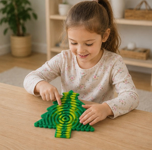 Kids Montessori Sensory Activity Board – Social Emotional Learning Toy for Fine Motor Skills, Travel and Early Education