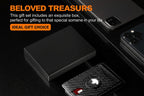 Slim AirTag Wallet for Men RFID Blocking Carbon Fiber Bifold