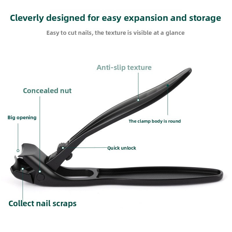 Stainless Steel Nail Clippers with Large Opening