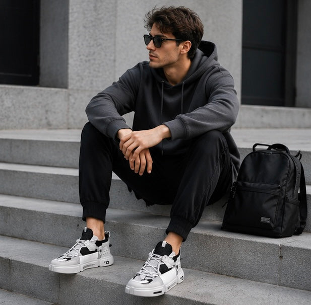 Men's Breathable Casual Sneakers - Lightweight Athletic Running Shoes for Walking, Training and Daily Comfort
