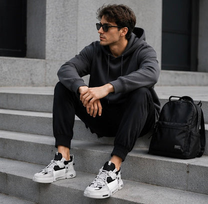 Men's Breathable Casual Sneakers - Lightweight Athletic Running Shoes for Walking, Training and Daily Comfort
