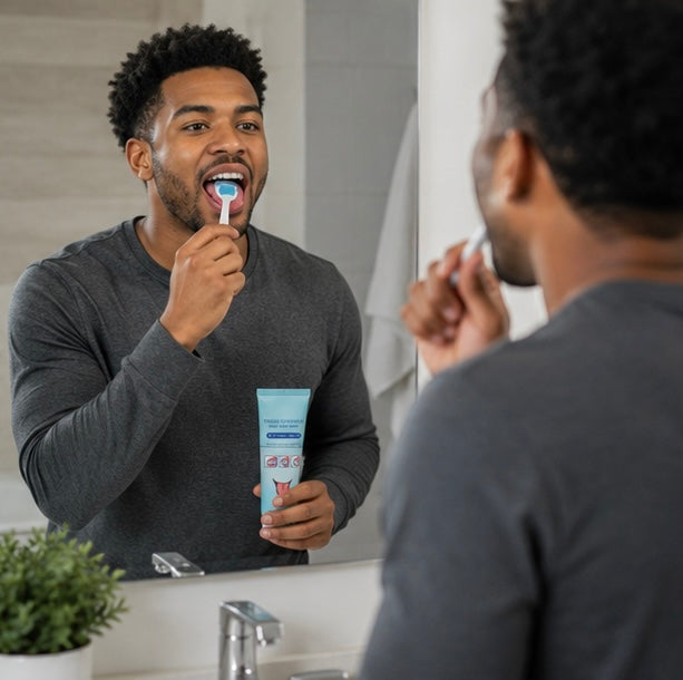 Tongue Scraper and Brush Kit - Oral Hygiene Cleaning Tool for Fresh Breath, Tongue Care and Daily Dental Health